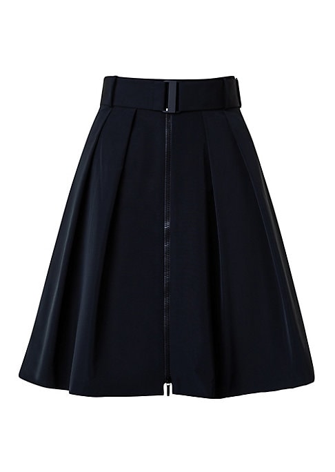 Belted Pleat Skirt