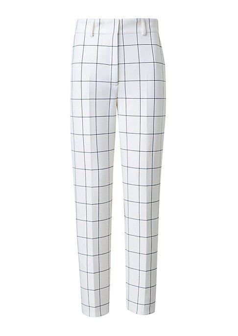 Chic Tapered Check Trousers