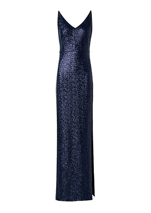 Sparkling Side Slit Dress
