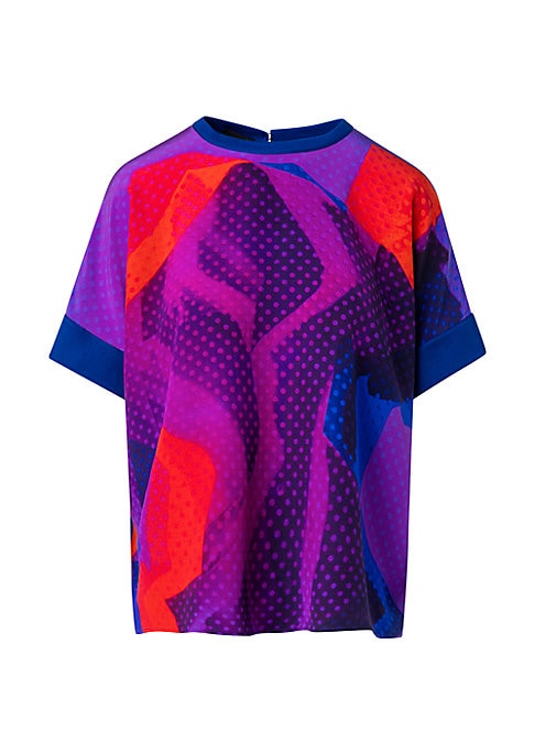 Silk Print Luxe Tunic