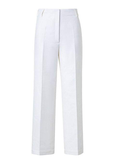 Crisp Cotton Wide Pants