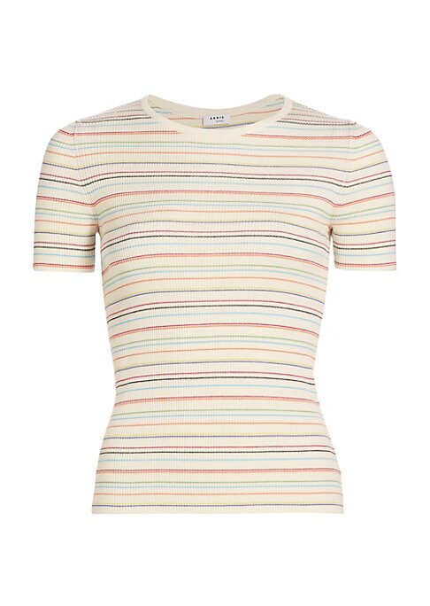 Vibrant Wool Stripes Tee