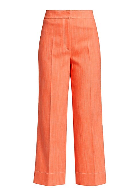 Chic Cropped Cotton Trousers