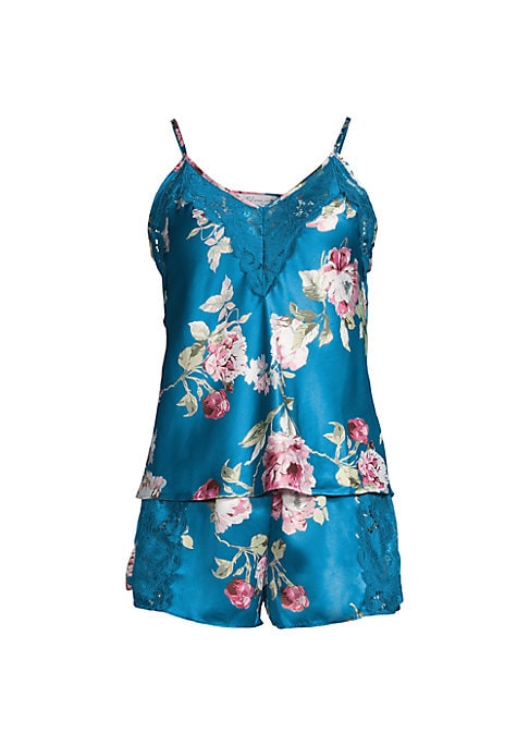 Floral Satin Pajama Set