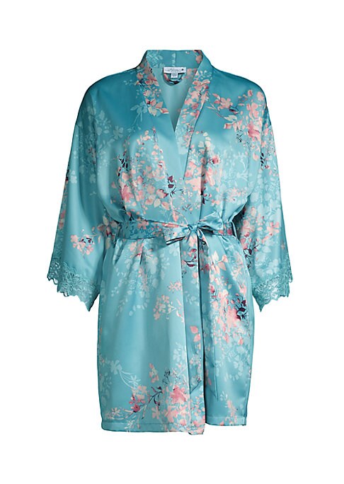 Floral Lace Satin Wrap