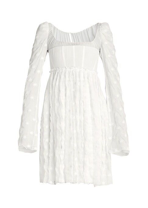 Starry Silk Flare Dress