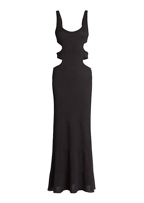 Sleek Crinkle Maxi Dress