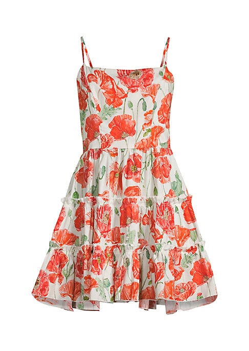 Floral Ruffle Mini Dress