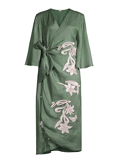 Linen Embroidered Caftan