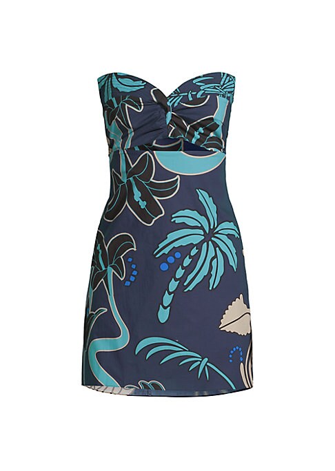 Tropical Palm Twist Dress