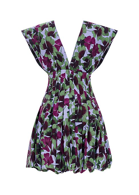 Floral Bubble Mini Dress