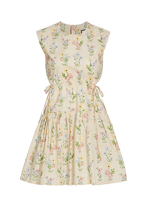 Floral Cut-Out Mini Dress