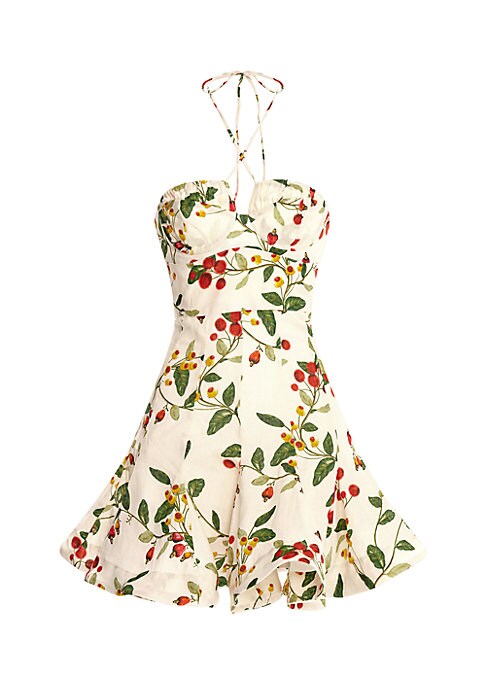 Floral Summer Halter Dress