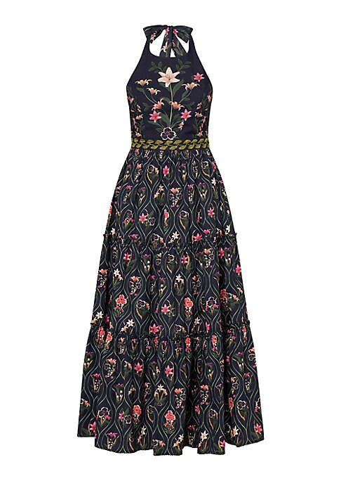 Floral Tiered Cotton Dress