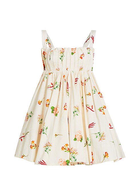 Floral Pleated Minidress