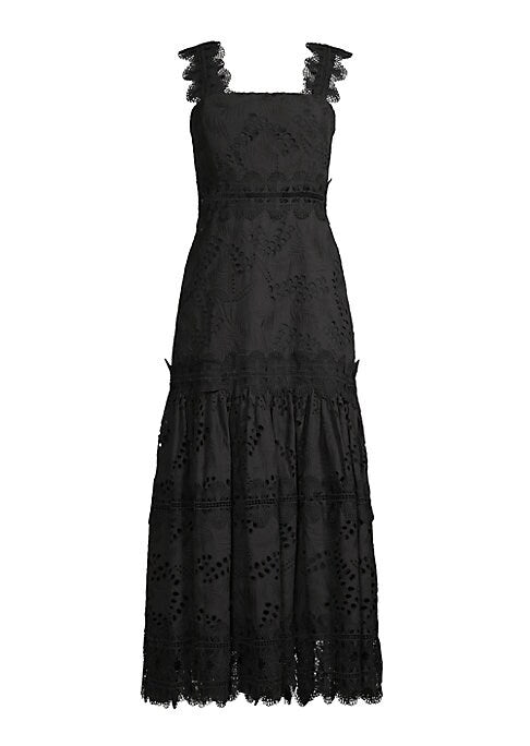 Lace Tiered Cotton Dress