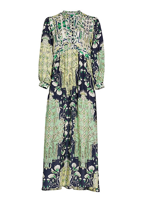 Floral Silk Maxi Dress
