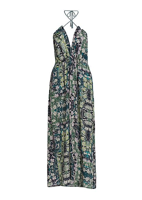 Floral Halter Maxi Dress