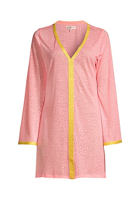 Gilded Sleeve Mini Dress