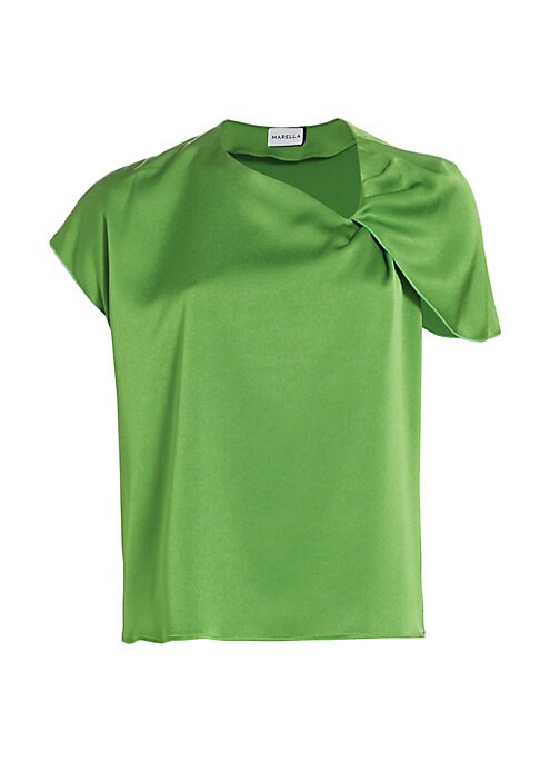 Twisted Satin Flutter Top