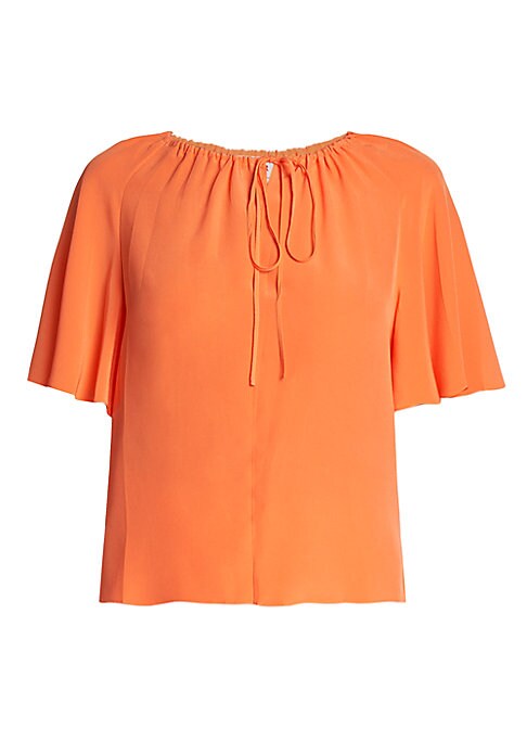 Silk Keyhole Top