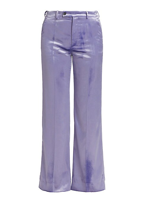 Flared Velvet Luxe Trousers