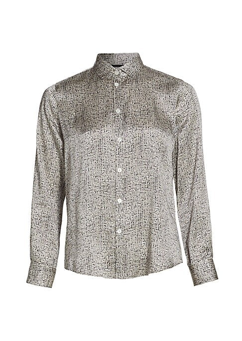 Chic Abstract Silk Top