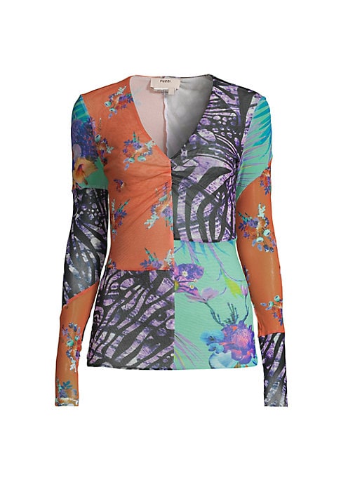 Tulle Patchwork Top