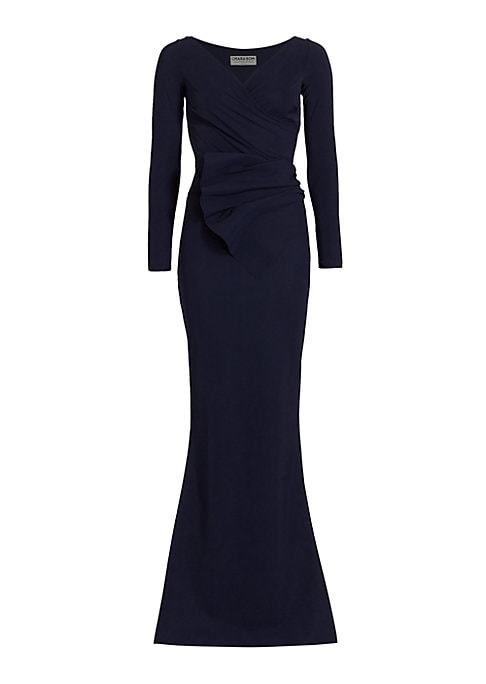 Elegant V-Neck Gown