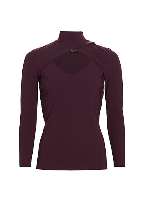 Chic Cutout Mock Top