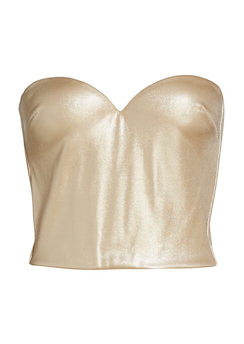 Metallic Sweetheart Top