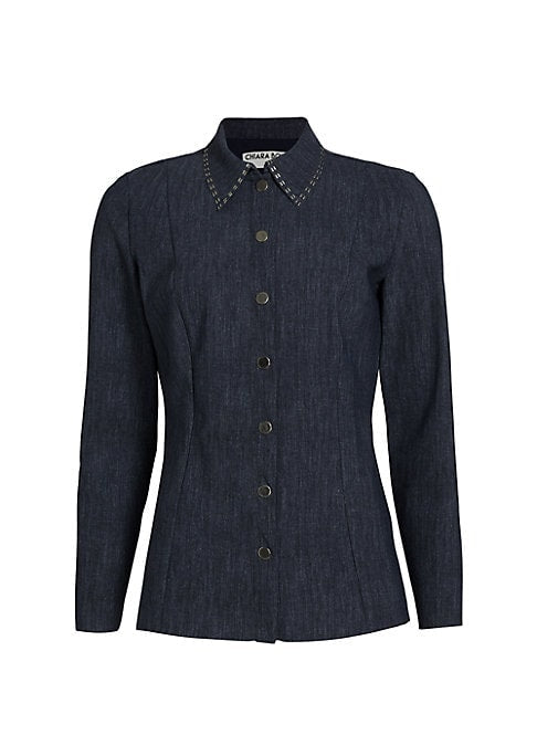 Denim Chic Jersey Top