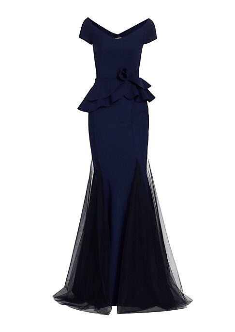 Rosette Mermaid Gown