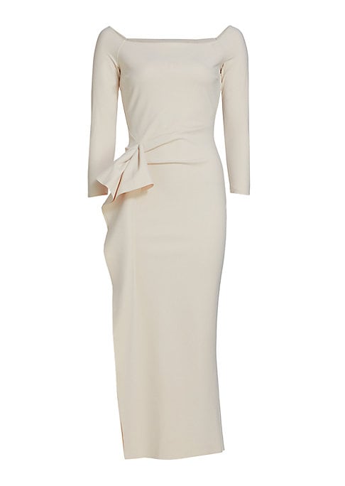 Draped Midi Dress Delight