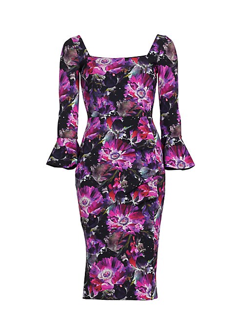 Floral Elegance Midi Dress