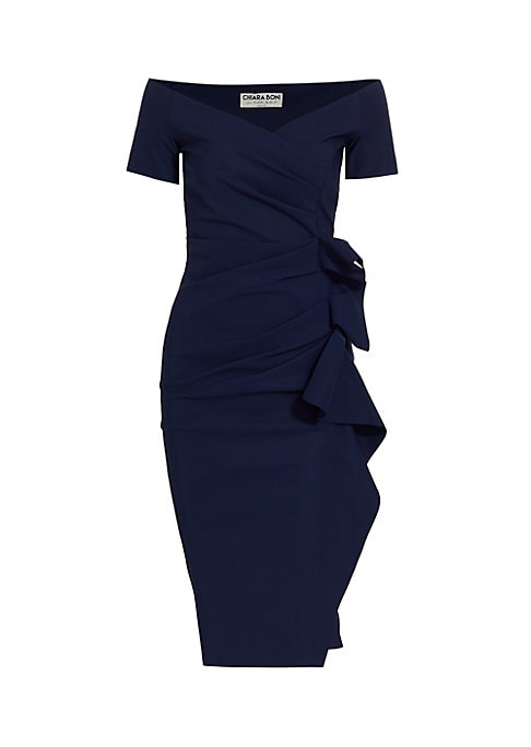 Draped Off-The-Shoulder Elegance