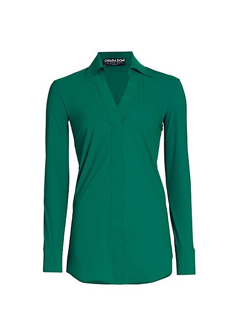 Elegant Split Collar Blouse