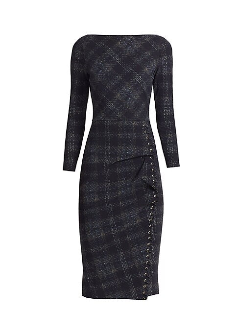 Plaid Luxe Midi Dress