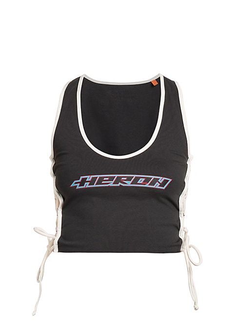 Lace-Up Crop Tank