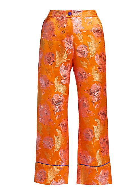 Metallic Floral Trousers