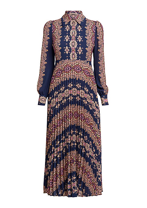Vibrant Pleat Dress