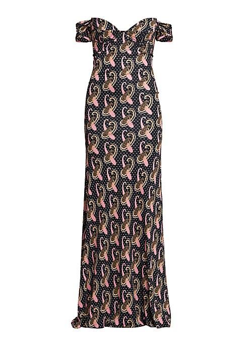 Swirling Elegance Gown