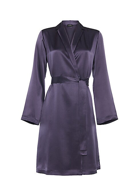 Elegant Silk Wrap Robe