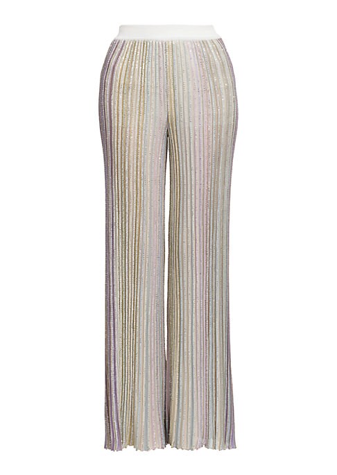 Chic Knit Wide-Leg Trousers