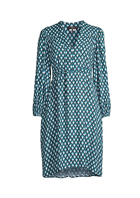 Chic Geometric V-Neck Dress