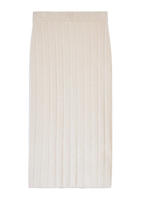 Cozy Ribbed Midi Skirt