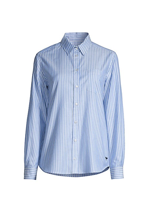 Chic Striped Button-Up