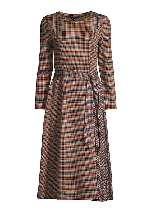 Chic Plaid Midi Dress