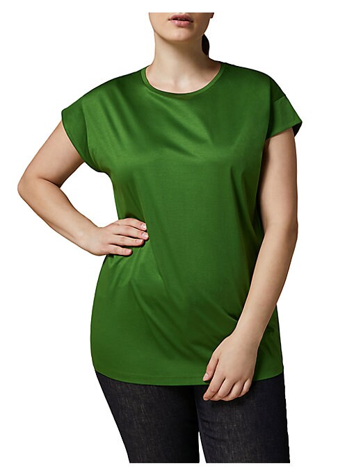 Relaxed Cotton Crew Tee