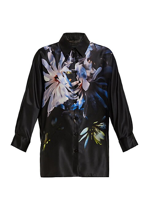Floral Silk Elegance Shirt